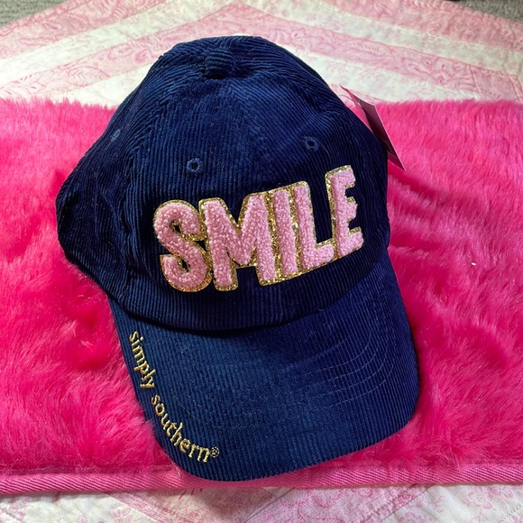 Simply Southern Accessories - Simply Southern Corduroy Chenille SMILE Hat NWT